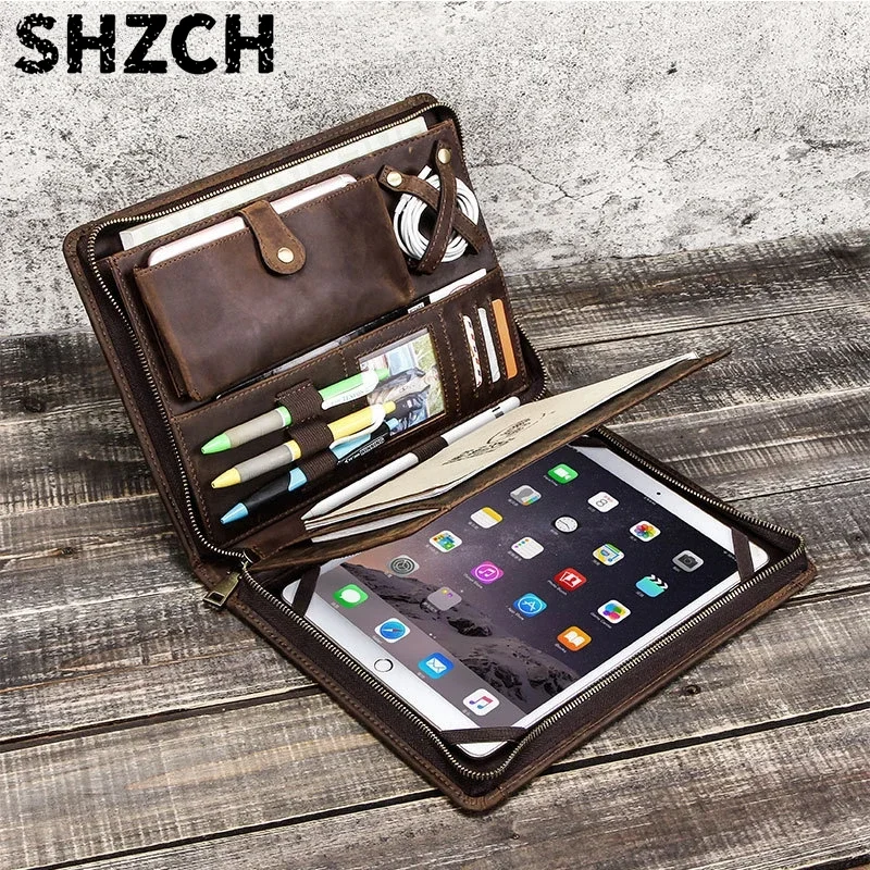 Tech Accessories For A Tablet - حقيبة تخزين جلدية للأجهزة اللوحية من