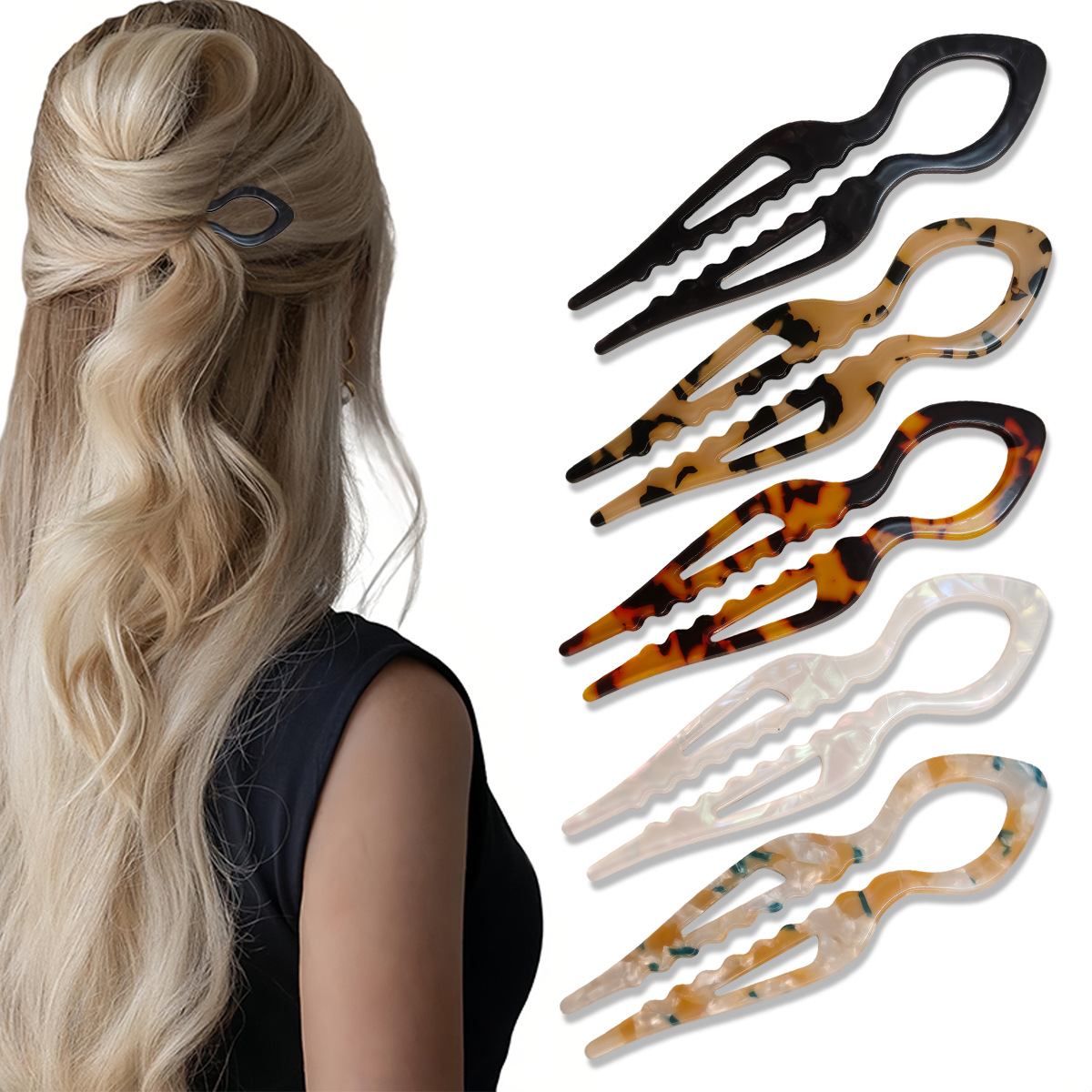 U-شكل الشعر العصي السلحفاة الا - مراجعة Tech Accessories For Women وسعره