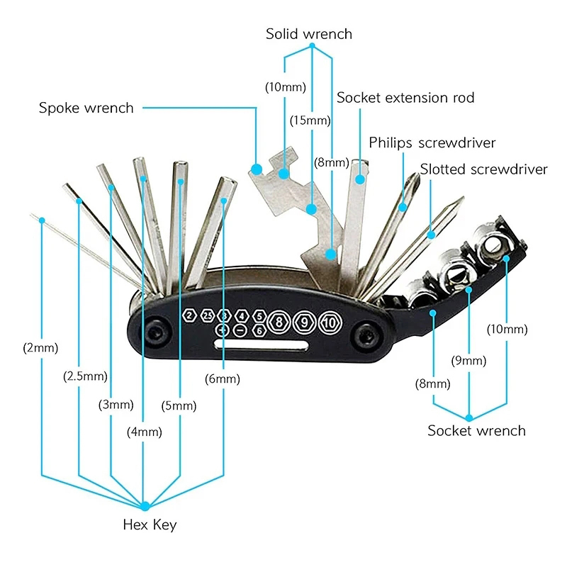 مجموعة أدوات إصلاح الدراجات ال - مراجعة Moto Tech Accessories & Workshop وسعره
