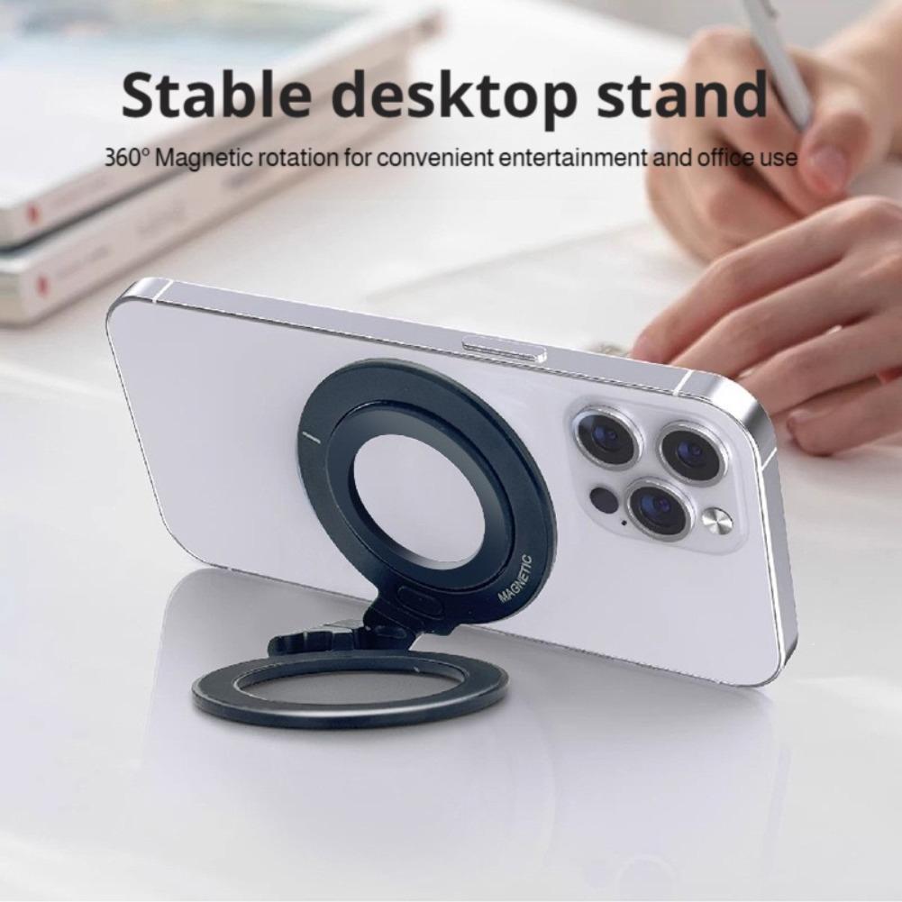 حامل هاتف قابل للطي مع حلقة مغ - مراجعة Phone Stand Aluminum وسعره