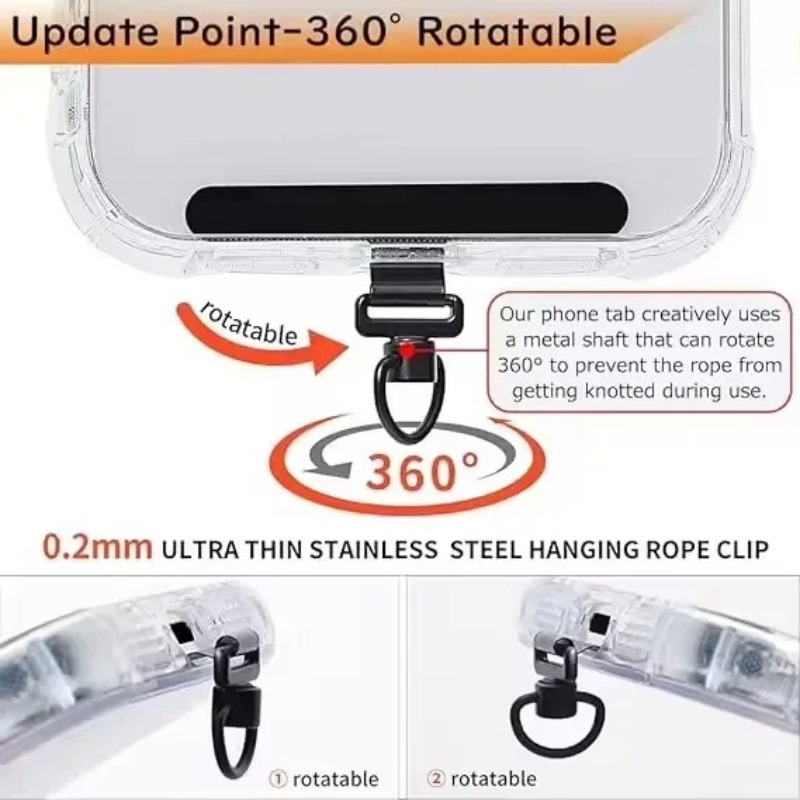 مشبك حبل هاتف دوار 360 درجة من - مراجعة Phone Stand Aluminum وسعره