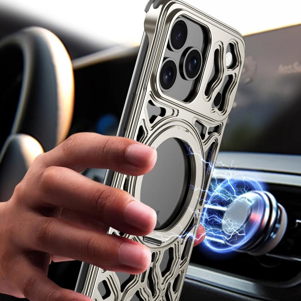 أغطية هواتف آيفون 16، 15، 17 ب - مراجعة Phone Stand Aluminum وسعره
