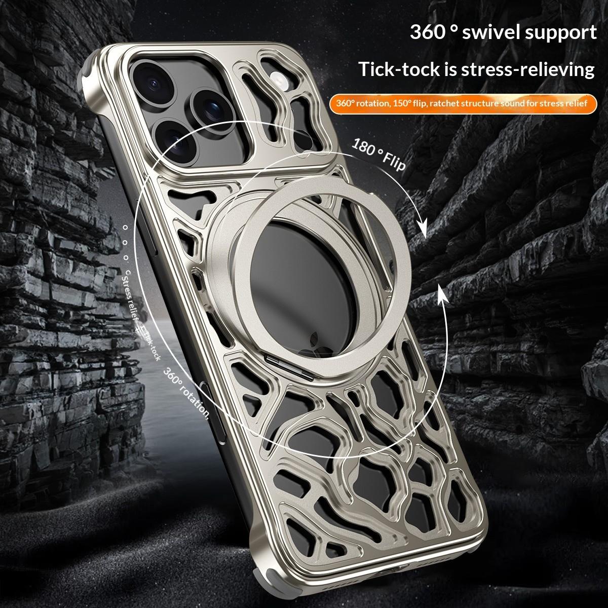 أغطية هواتف آيفون 16، 15، 17 ب - مراجعة Phone Stand Aluminum وسعره
